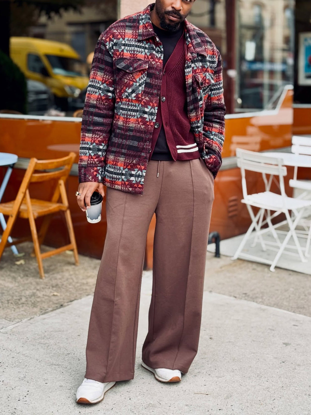 Retro Plaid Pocket Jacket