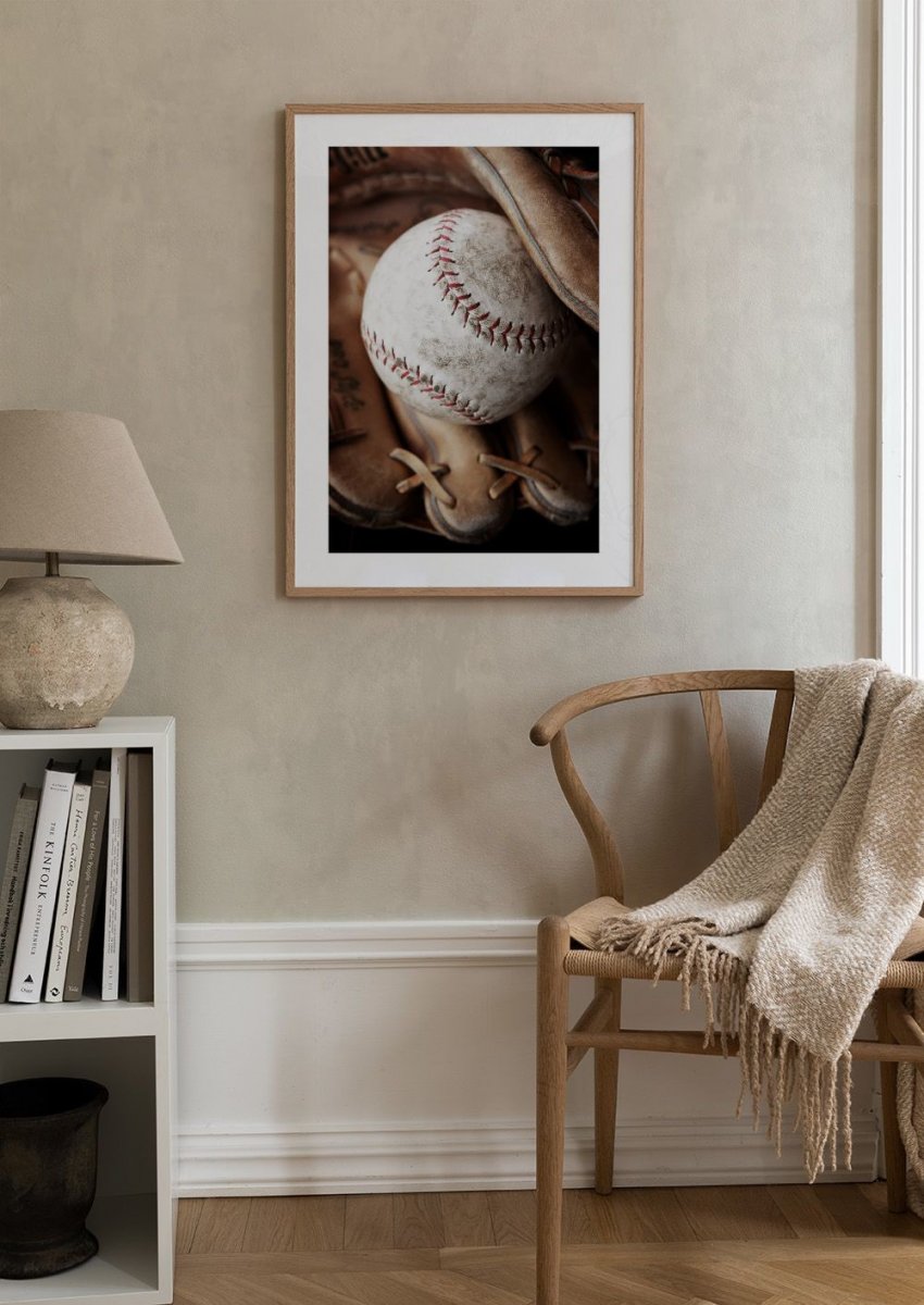 Baseball in Glove Poster