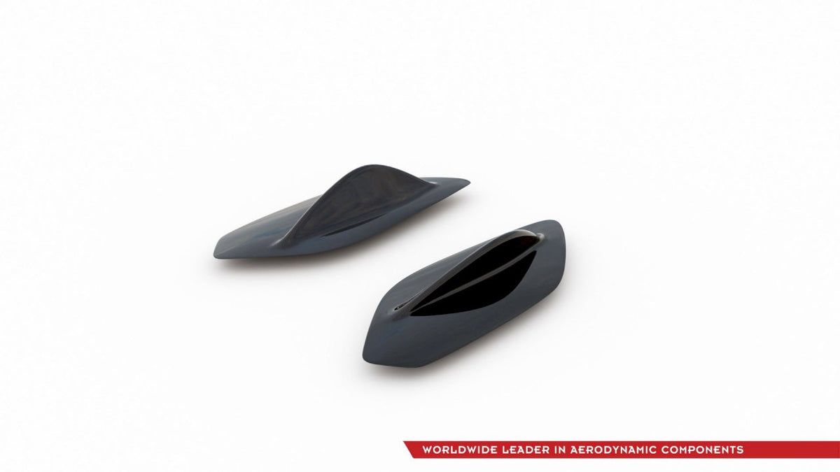 Maxton Design - Aftermarket SPOILER SIDE EXTENSIONS MERCEDES A35 AMG HATCHBACK W177