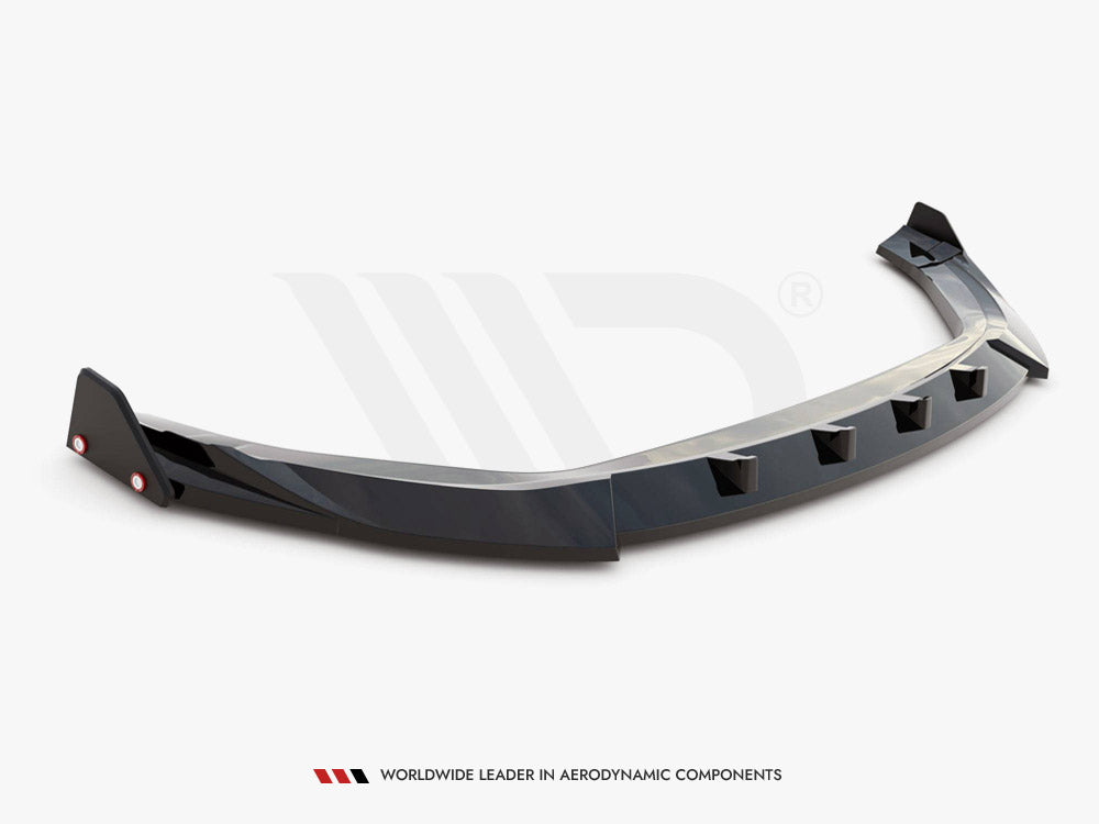 Maxton Design - Aftermarket FRONT SPLITTER V.2 + FLAPS HYUNDAI KONA N MK1