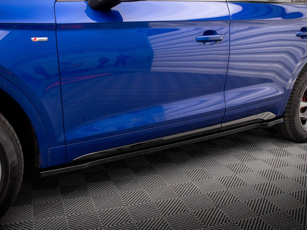 Maxton Design - Aftermarket SIDE SKIRTS DIFFUSERS AUDI SQ5 / Q5 S-LINE SUV / SPORTBACK MK2 FACELIFT