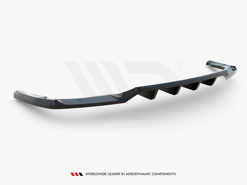Maxton Design - Aftermarket CENTRAL REAR SPLITTER (VERTICAL BARS) AUDI Q5 S-LINE SUV MK2 FACELIFT