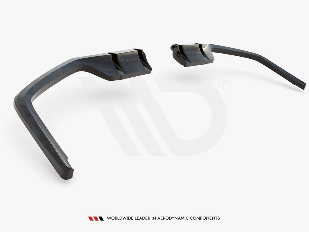 Maxton Design - Aftermarket REAR SPLITTER (VERTICAL BARS) HONDA CIVIC SPORT MK 10 Facelift