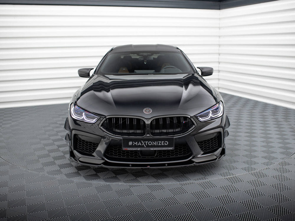 Maxton Design - Aftermarket Front Splitter V.1 + Flaps BMW M8 Gran Coupe F93 / Coupe F92