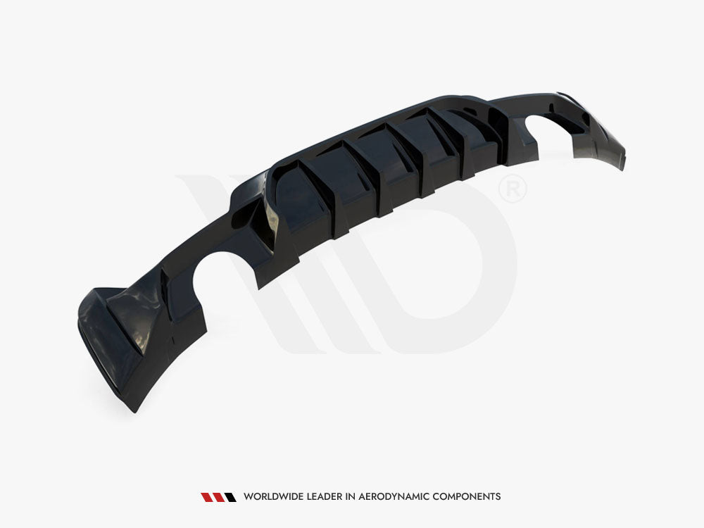 Maxton Design - Aftermarket REAR VALANCE BMW 4 COUPE / GRAN COUPE / CABRIO M-PACK F32 / F36 / F33 (VERSION WITH EXHAUST ON BOTH SIDES)