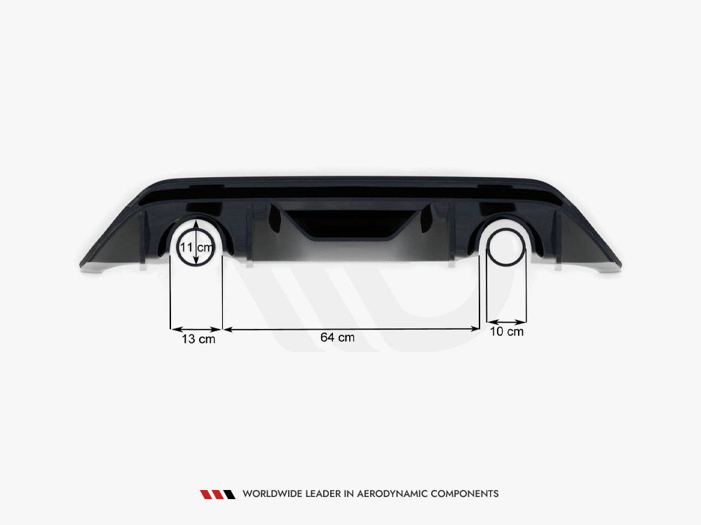 Maxton Design - Aftermarket V3 Rear Diffuser (RS Look) - Ford Fiesta MK8 / 8.5 ST Line & ST