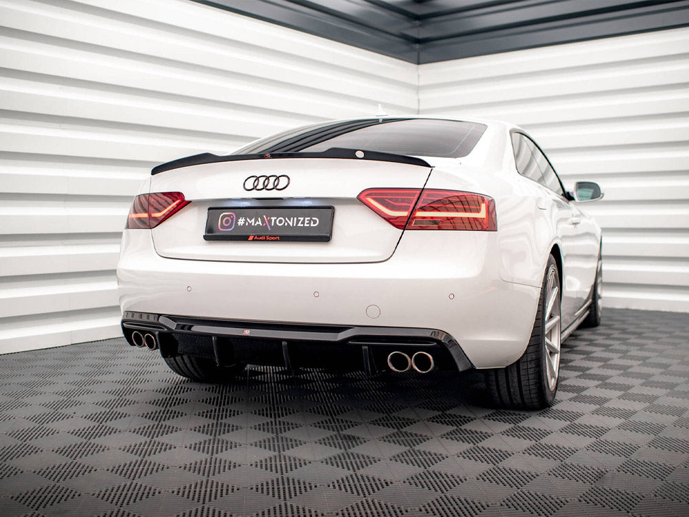 Maxton Design - Aftermarket Rear Valance Audi A5 8T Facelift (Version with dual exhausts on both sides)
