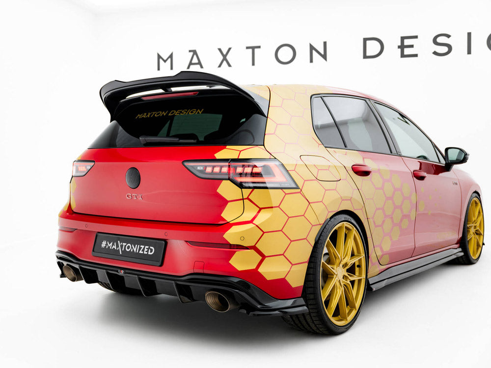 Maxton Design - Aftermarket Lower Spoiler CAP 3D Volkswagen Golf GTI / GTI Clubsport / R / R-Line / GTE / GTD Mk8 / Mk8 Facelift