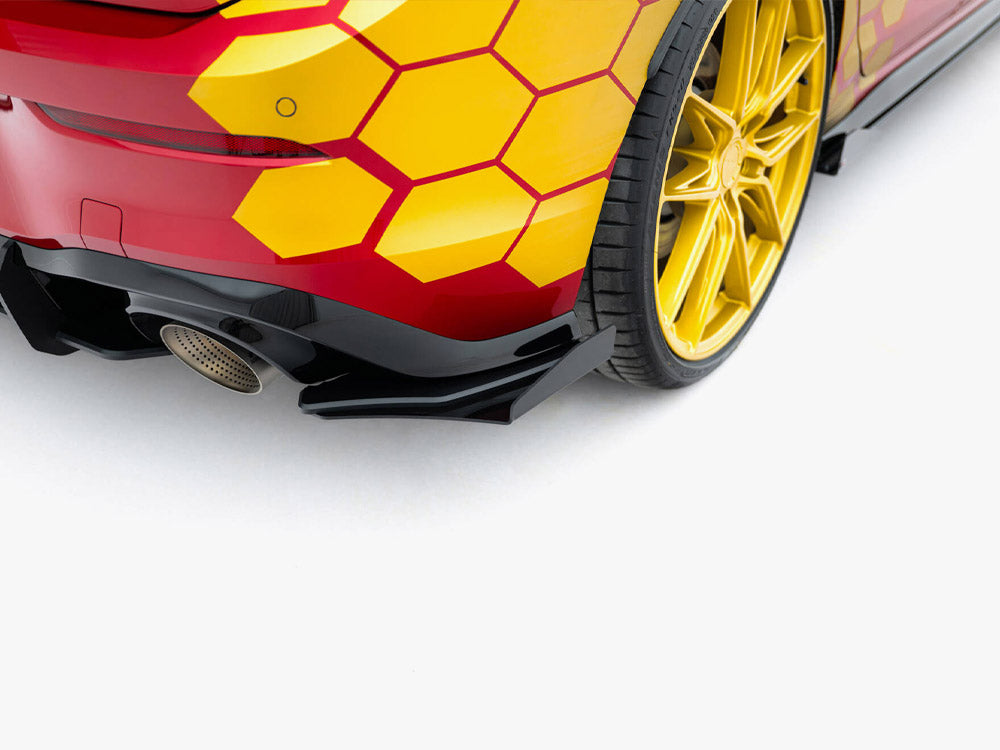Maxton Design - Aftermarket Street PRO Rear Side Splitters + Flaps Volkswagen Golf GTI Clubsport Mk8 Facelift