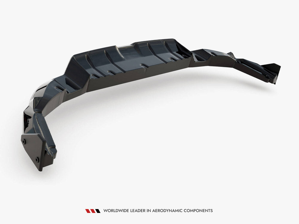 Maxton Design - Aftermarket Central Rear Splitter (Vertical Bars) V.1 + Flaps Subaru BRZ Mk2