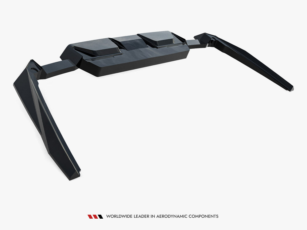 Maxton Design - Aftermarket Rear Splitter (Vertical Bars) BMW M5 Sedan / Touring G90