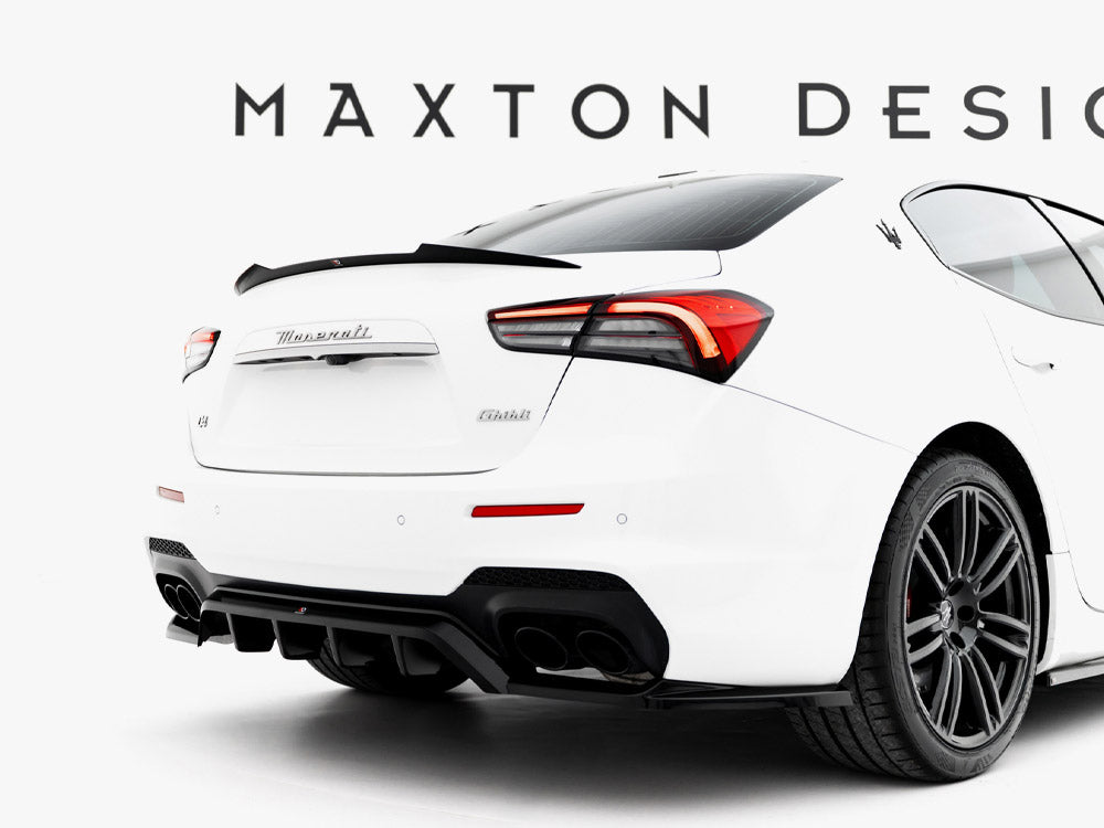 Maxton Design - Aftermarket Rear Splitter (Vertical Bars) Maserati Ghibli Modena Mk3 Facelift