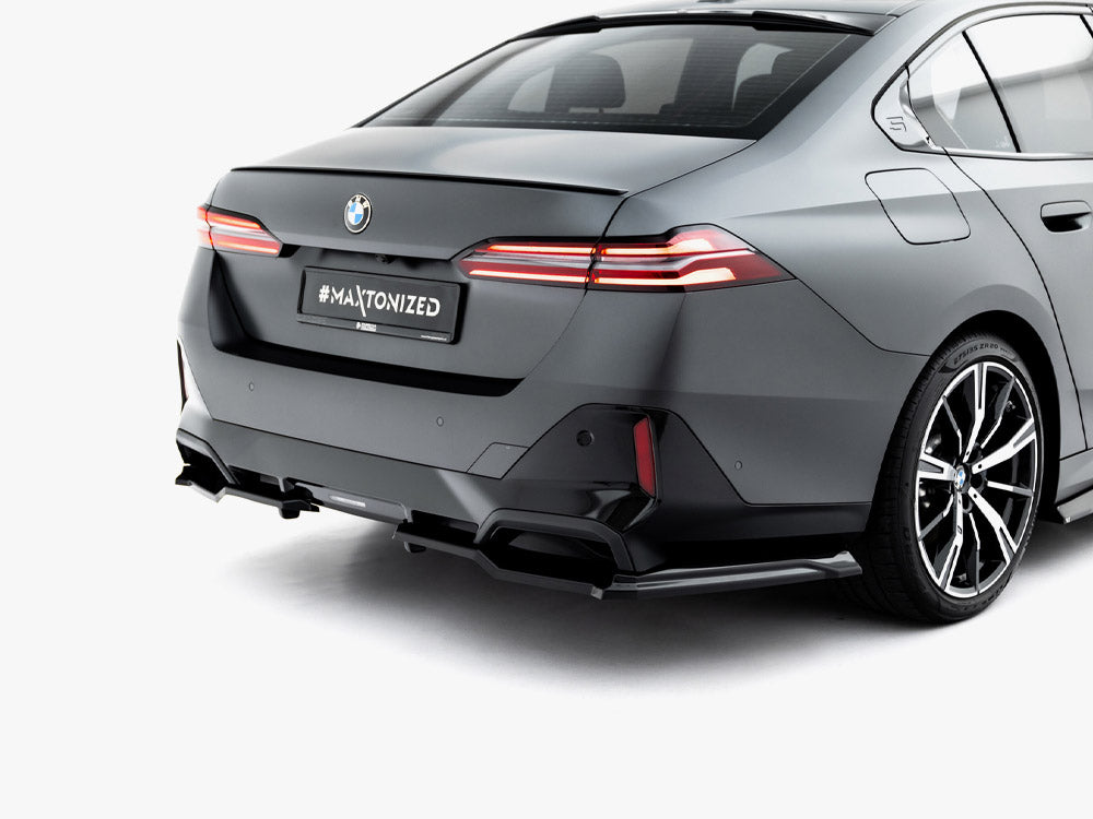 Maxton Design - Aftermarket Rear Splitter (Vertical Bars) V.1 BMW 5 / i5 M-Pack Sedan / Touring G60 / G61