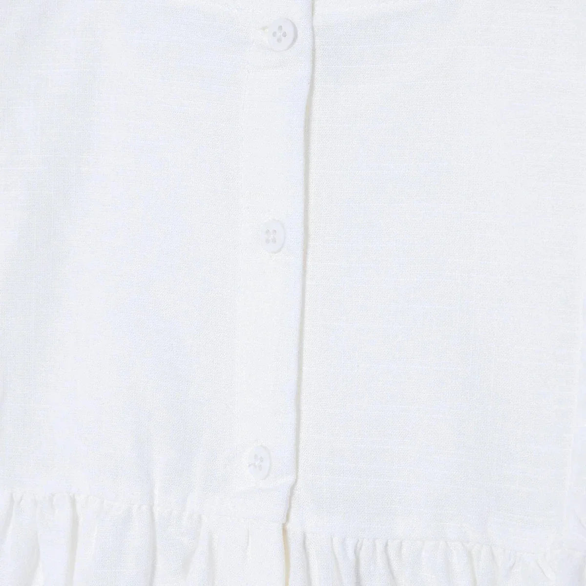 HelloBaby Short Sleeve Poplin Baby Dress (6-9 Months to 4-5 Years) - Ecru