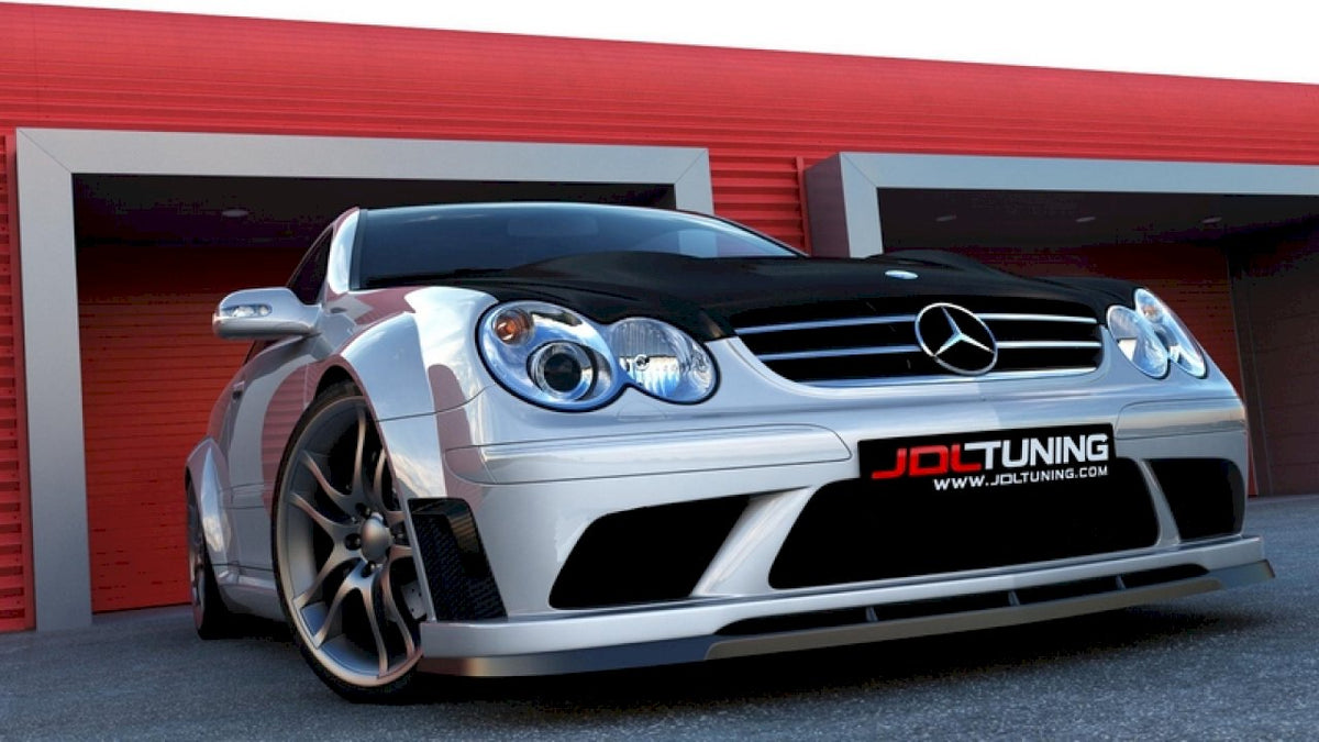Maxton Design - Aftermarket FRONT SPLITTER MERCEDES CLK W209 (FOR ME-CLK-209-BLACK-F1 BUMPER)