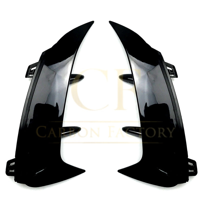 Gloss Black Rear Bumper Trims for Mercedes Benz W177 A Class Saloon 18-25 (Replacement)