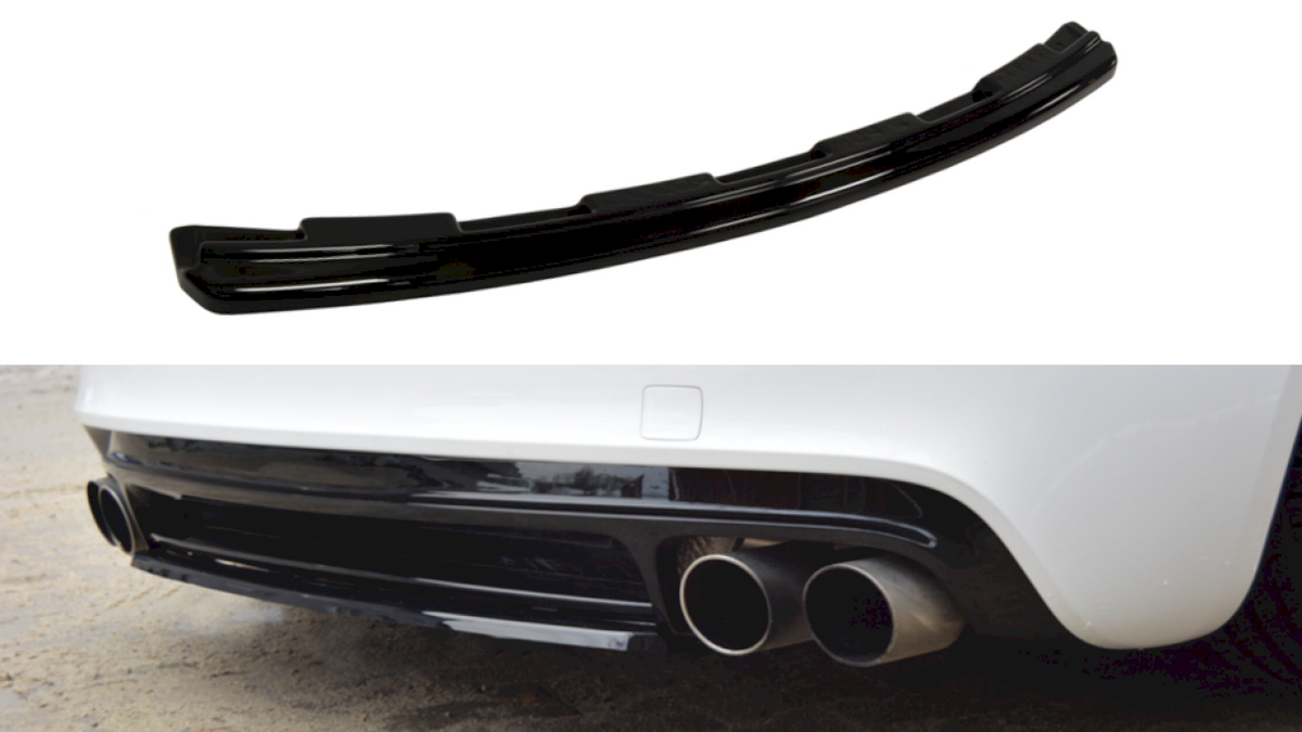 Maxton Design - Aftermarket CENTRAL REAR SPLITTER AUDI TT S 8J (WITHOUT VERTICAL BARS) (2008-13)