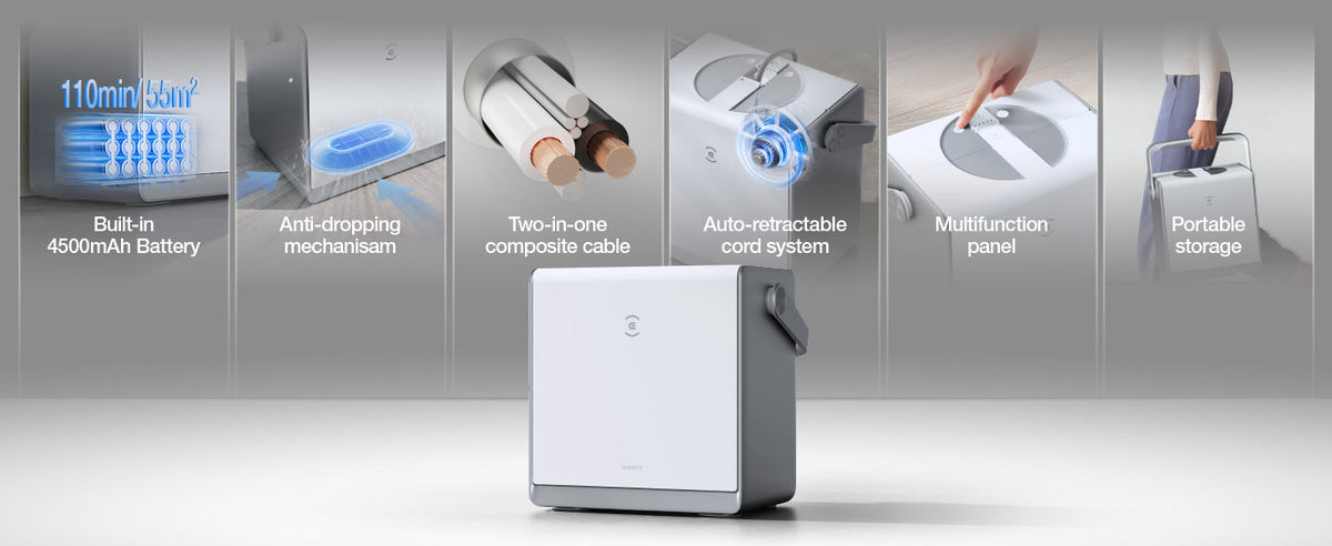 Window Cleaning Robot Glass Cleaner Edge Cleaning Spray System ECOVACS