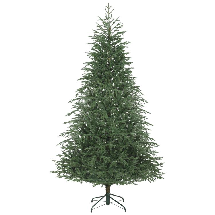 7 ft Full Spruce Christmas Tree with Realistic Dense Tips, Easy Assembly - Green