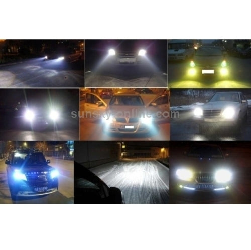 2 PCS 9005 Halogen Head Lamp 12V 100W 2400 LM 5000K Warm White Light, 9005