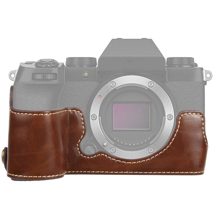 1/4 inch Thread PU Leather Camera Half Case Base for FUJIFILM X-S10, For FUJIFILM X-S10, Fr FUJIFILM X-S10