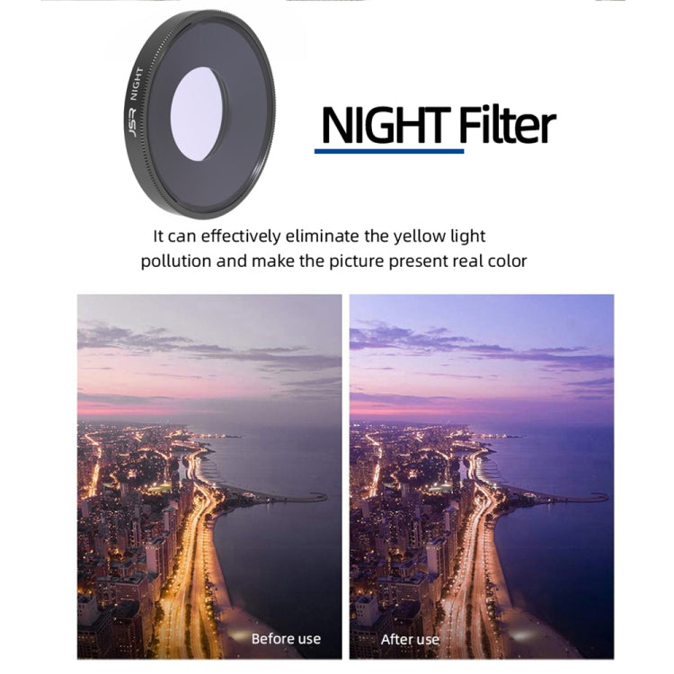 JSR 8 in 1 Streak Blue CPL ND8 ND16 ND32 ND64 STAR NIGHT Lens Filter For DJI Osmo Action 3, 8 in 1