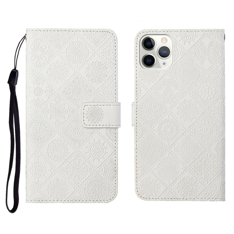 Ethnic Style Embossed Pattern Horizontal Flip Leather Case with Holder & Card Slots & Wallet & Lanyard, For iPhone 11, For iPhone 11 Pro, For iPhone 11 Pro Max