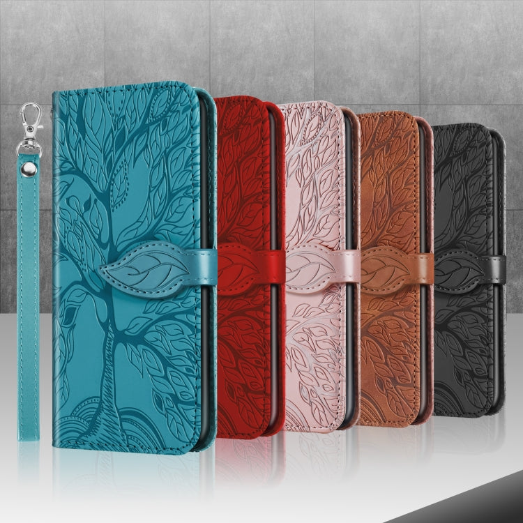 Life of Tree Embossing Pattern Horizontal Flip Leather Case with Holder & Card Slot & Wallet & Photo Frame & Lanyard, For Samsung Galaxy A8s, For Samsung Galaxy A10s, For Samsung Galaxy A20 / A30, For Samsung Galaxy A20e