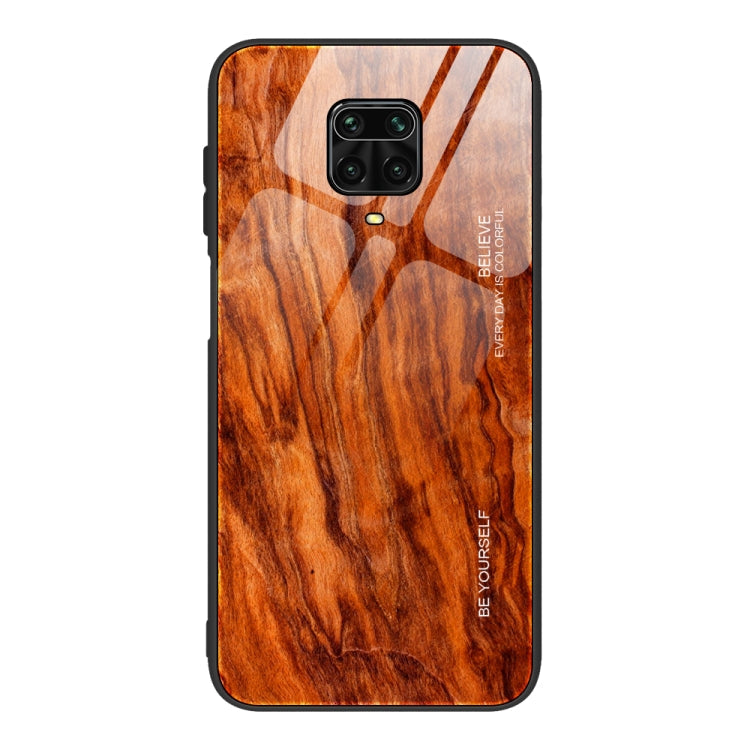 Wood Grain Glass Protective Case, For Xiaomi Mi CC9, For Xiaomi Poco X3 NFC, For Xiaomi Redmi K30 Pro, For Xiaomi Redmi Note 9S