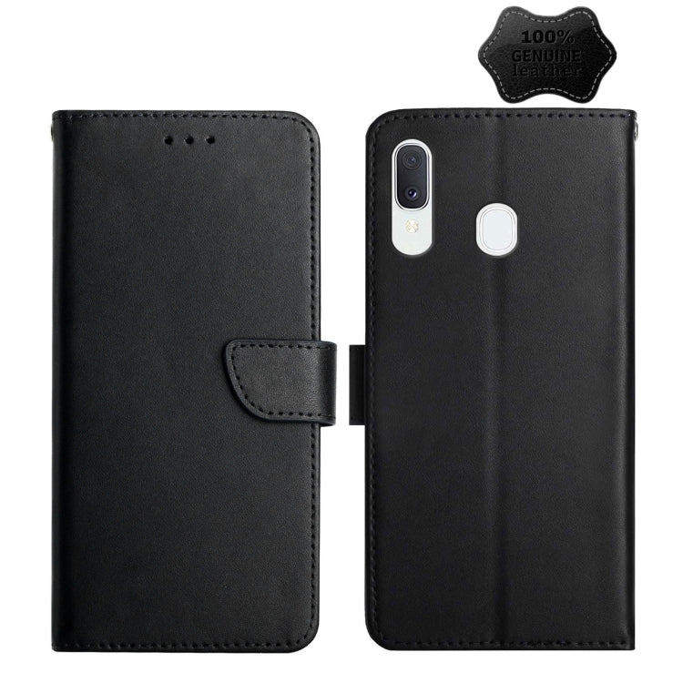 Genuine Leather Fingerprint-proof Horizontal Flip Phone Case, For Samsung Galaxy A40, For Samsung Galaxy A41, For Samsung Galaxy A42 5G, For Samsung Galaxy A50, For Samsung Galaxy A51, For Samsung Galaxy A51 5G, For Samsung Galaxy A70