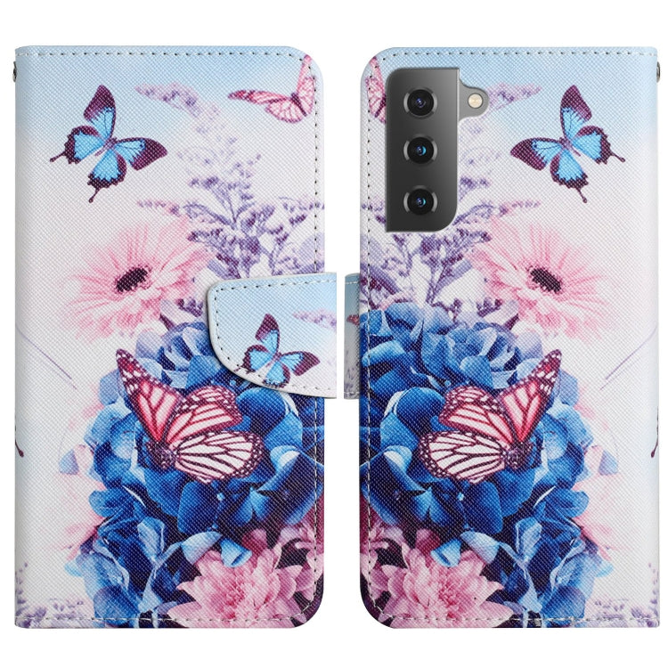 Painted Pattern Horizontal Flip Leather Phone Case, For Samsung Galaxy S22+ 5G