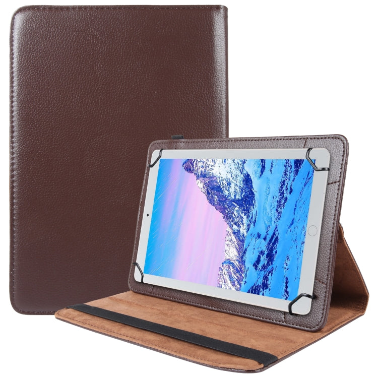 360 Degree Rotation Litchi Texture Flip Leather Tablet Case, For 10 inch Tablet