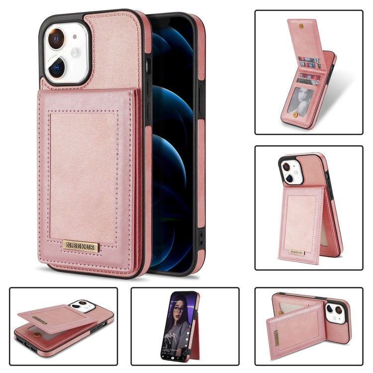 N.BEKUS Vertical Flip Card Slot RFID Phone Case, For iPhone 14 Plus, For iPhone 14 Pro, For iPhone 14 Pro Max, For iPhone 11