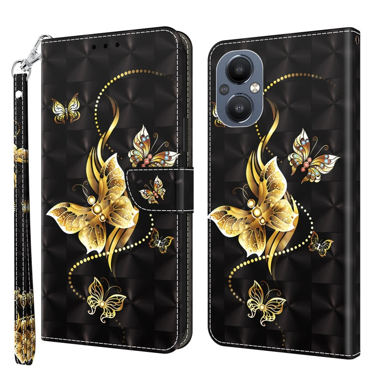 3D Painted Leather Phone Case, For OPPO A96 5G / Reno7 Z