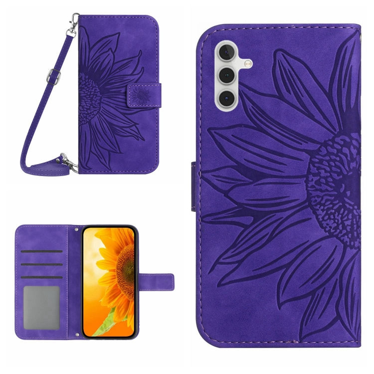 Skin Feel Sun Flower Pattern Flip Leather Phone Case, For Samsung Galaxy A13 4G, For Samsung Galaxy A13 5G