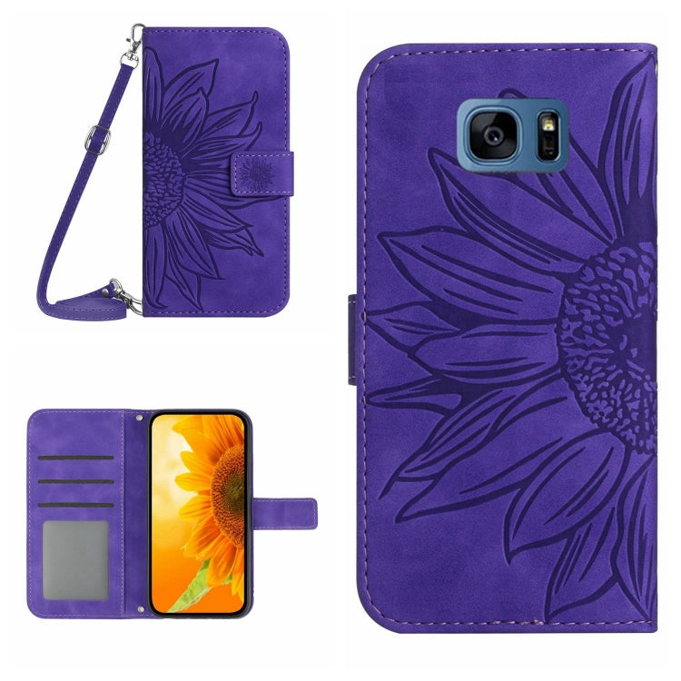 Skin Feel Sun Flower Pattern Flip Leather Phone Case, For Samsung Galaxy Note20 Ultra, For Samsung Galaxy S7 Edge