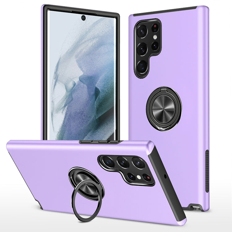 PC + TPU Magnetic Phone Case with Invisible Ring Holder, For Samsung Galaxy S22 5G, For Samsung Galaxy S22+ 5G, For Samsung Galaxy S22 Ultra 5G