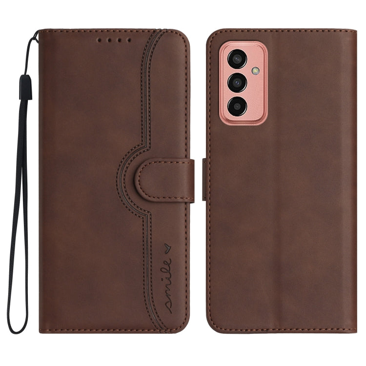 Heart Pattern Skin Feel Leather Phone Case, For Samsung Galaxy A71 5G, For Samsung Galaxy A72 4G/5G, For Samsung Galaxy A73 5G, For Samsung Galaxy M13 India/F13