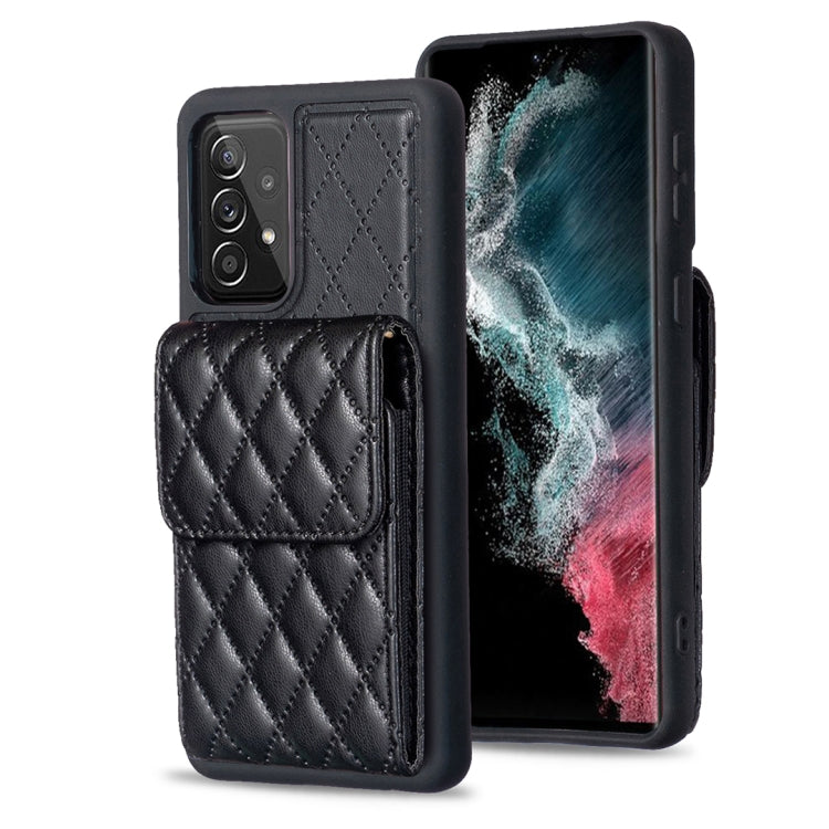 Vertical Wallet Rhombic Leather Phone Case, For Samsung Galaxy A12, For Samsung Galaxy A13 4G, For Samsung Galaxy A34 5G, For Samsung Galaxy A52 4G / 5G