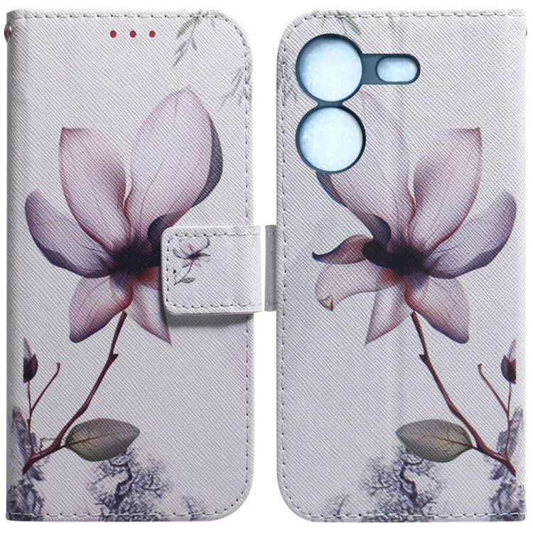 Coloured Drawing Flip Leather Phone Case, For Tecno Pova 5
