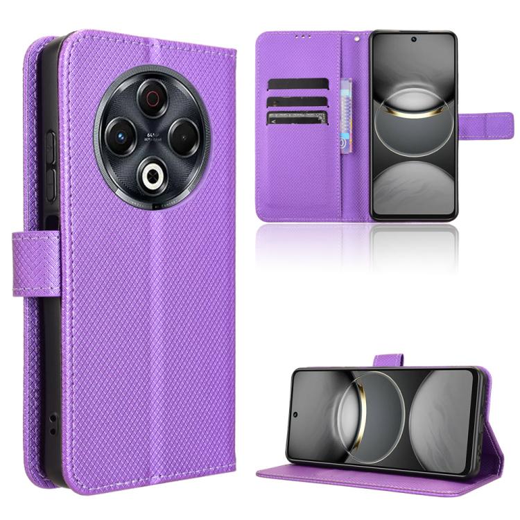 Diamond Texture Leather Phone Case, For Tecno Spark Go 1 / Pop 9 / Spark Go 2025, For Tecno Spark 30C 4G, For Tecno Spark 20 Pro 5G, For Tecno Camon 30 Premier 5G