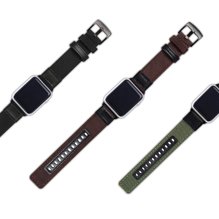 Nylon Watchband, For Apple Watch Series 7 41mm / 6 & SE & 5 & 4 40mm / 3 & 2 & 1 38mm, For Apple Watch Series 7 45mm / 6 & SE & 5 & 4 44mm / 3 & 2 & 1 42mm