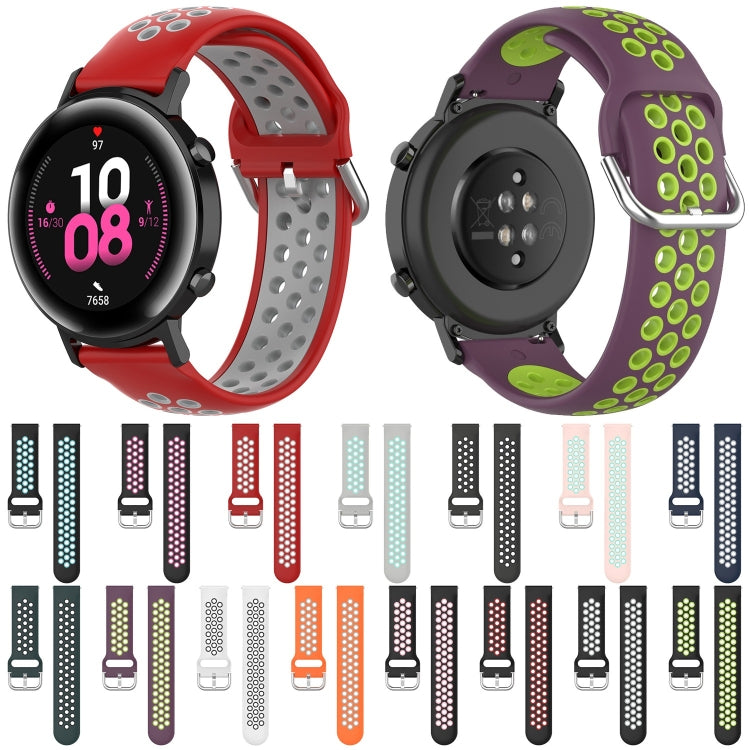 20mm Universal Sports Two Colors Silicone Replacement Strap Watchband