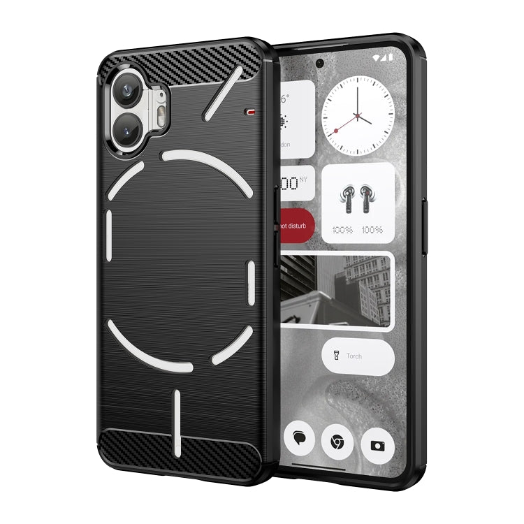 Carbon Fiber Brushed Texture TPU Phone Case, For Nothing CMF Phone 1, For Nothing Phone 2a, For Nothing Phone 2
