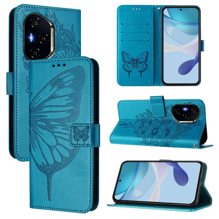 Embossed Butterfly Leather Phone Case, For Honor Play 60 5G, For Honor 400 Lite Global, For Honor 400 Global 156.5mm