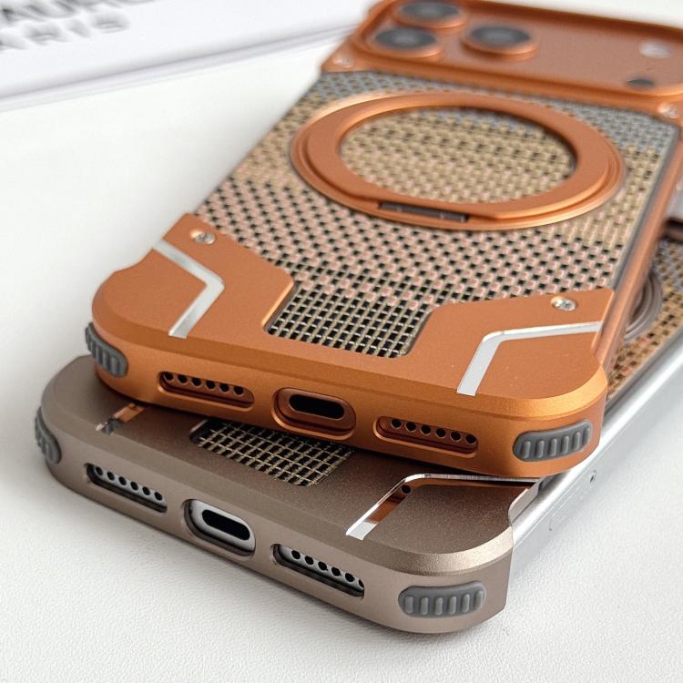 Thread Woven Armor Frameless Magnetic Holder Phone Case, For iPhone 17 Pro Max, For iPhone 17 Pro