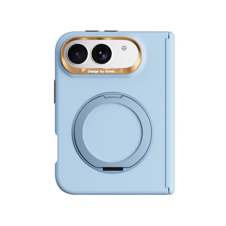 ABEEL Lightweight Zero Skin Feel Magnetic PC Phone Case with Holder, For iPhone Duo