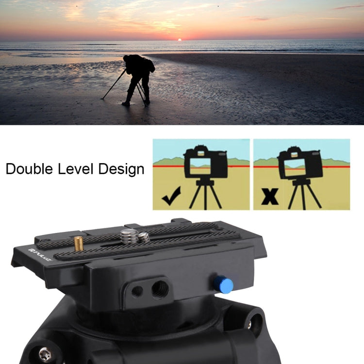 PULUZ Quick Release Clamp & Plate for DSLR Camera Tripod Mount