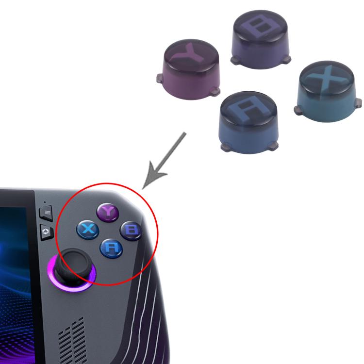 For Asus Rog Ally X 2024 Ally-RC72LA-NH007W Color Function Button A B X Y Caps, A B X Y Caps