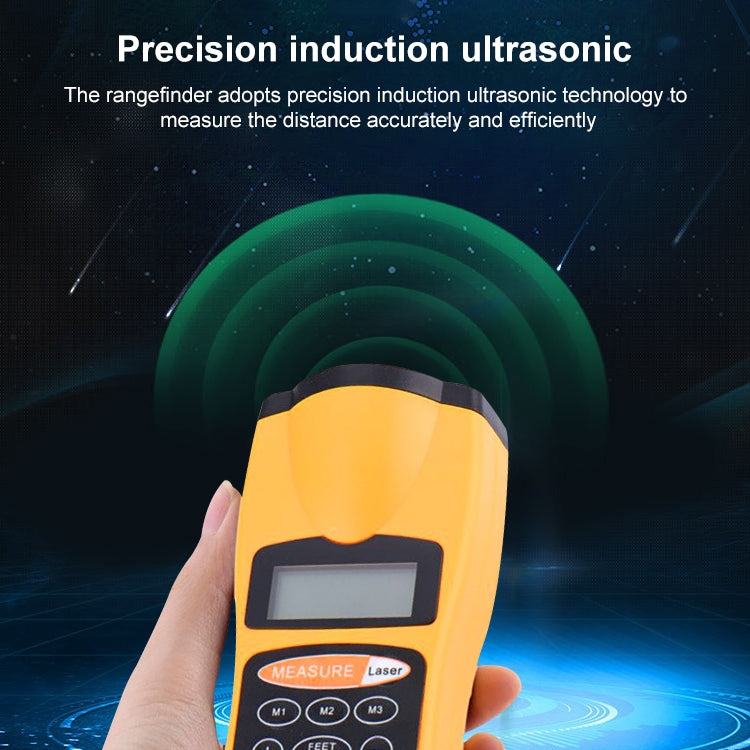 1.8 inch LCD Ultrasonic Distance Measurer With Red Laser Point, CP-3007 (1.5-60 feet), CP-3007